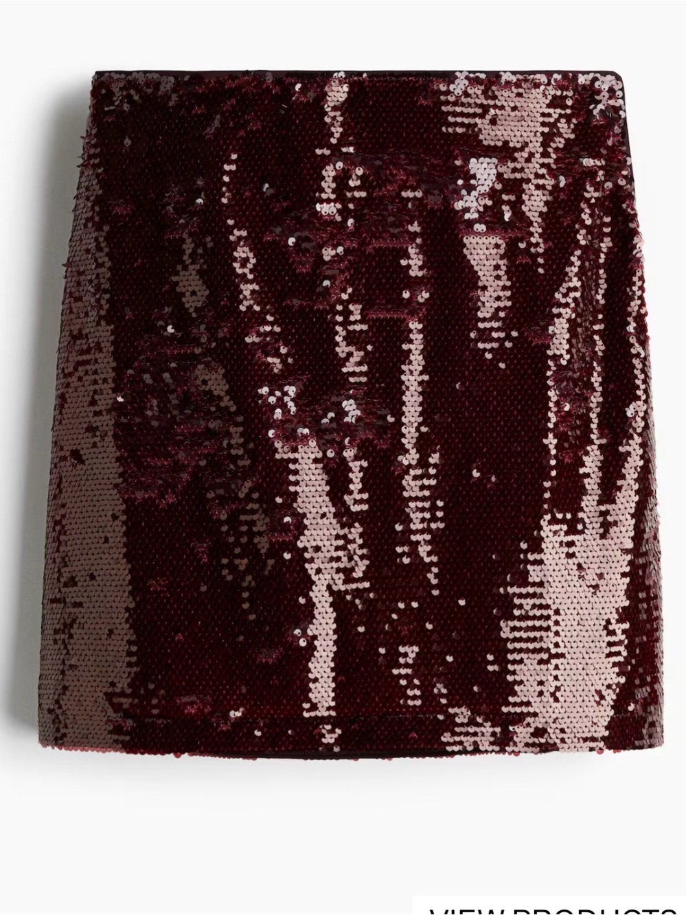 NWT shor skirt in sequined mesh